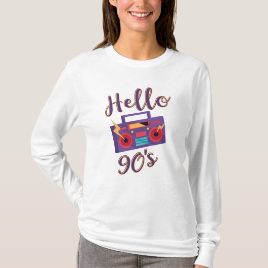 90年代のラジオカセットレコーダー Tシャツ (正面)