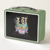 90年代のラーメンに戻る – 90年代レトロ メタルランチボックス (正面)