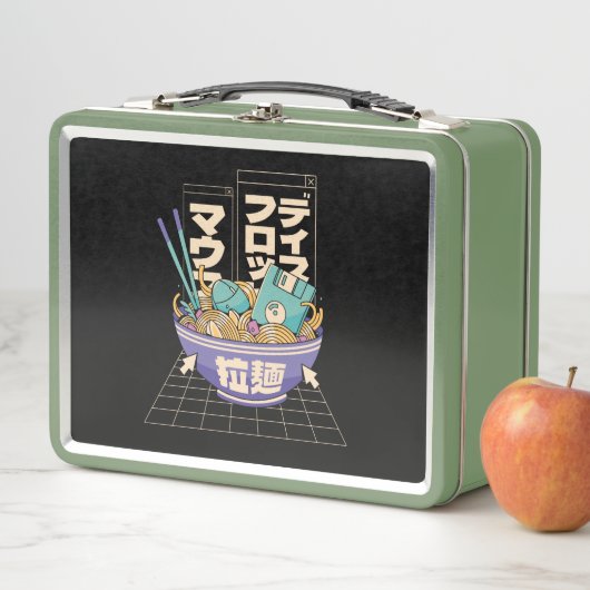 90年代のラーメンに戻る – 90年代レトロ メタルランチボックス (インサイチュ)