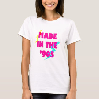 90年代のレトロなネオンの誕生日に作らカスタムれる Tシャツ