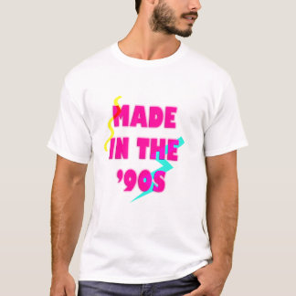 90年代のレトロなネオンの誕生日に作らカスタムれる Tシャツ