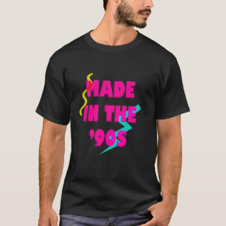 90年代のレトロなネオンの誕生日に作らカスタムれる Tシャツ