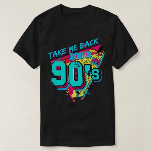 90年代のレトロの老婦人おもしろいに戻す Tシャツ (デザイン正面)