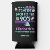 90年代のレトロ誕生日に戻る スリム缶クーラー (正面)