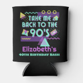 90年代のレトロ誕生日に戻る 缶クーラー (正面)