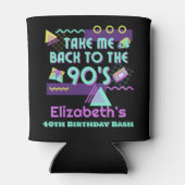 90年代のレトロ誕生日に戻る 缶クーラー (裏面)