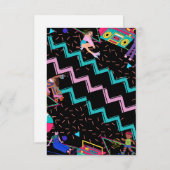 90年代のレトロ サンキューカード (正面/裏面)