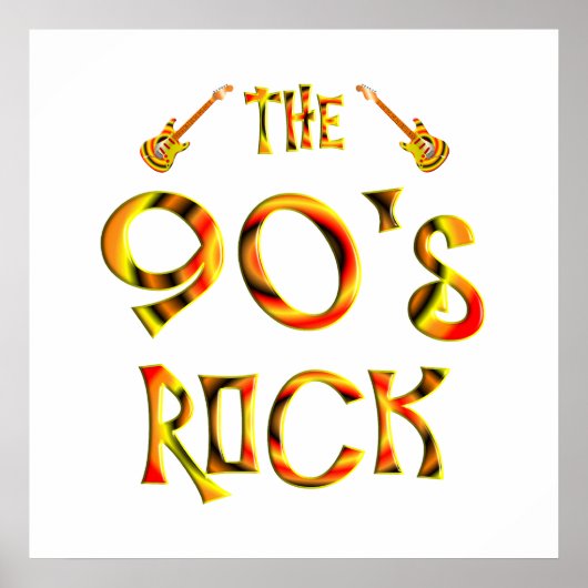 90年代のロック ポスター (正面)
