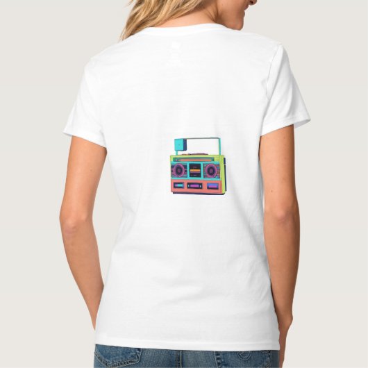 90年代のワイルドな世界で90年代の子供に過ぎない。 Tシャツ (裏面)