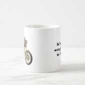 90年代の古いバイクと詩 コーヒーマグカップ (中央)