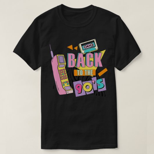 90年代の女性用レトロ衣装Pa Tシャツ (デザイン正面)