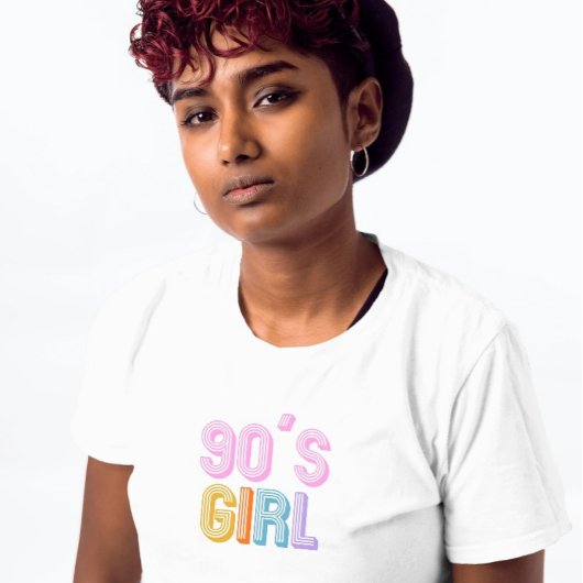 90年代の女性 シンプル テキスト モダン ホワイト Tシャツ