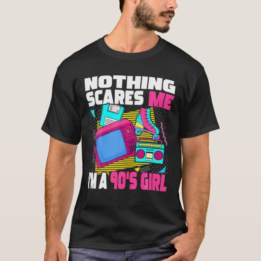 90年代の娘は怖いもの知らず - 1990年代の美学 Tシャツ (正面)