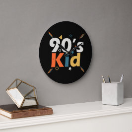 90年代の子 ラージ壁時計