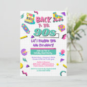 90年代の懐かしい再会招待状 招待状 (スタンド正面)