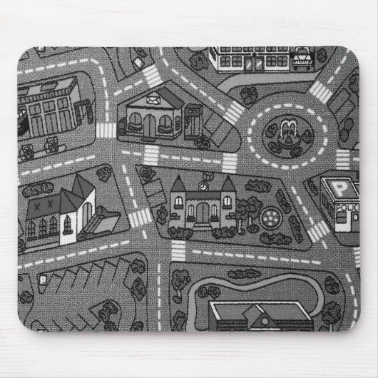 90年代の懐かしさ、トラックカーペットカーロード懐かしい マウスパッド (正面)