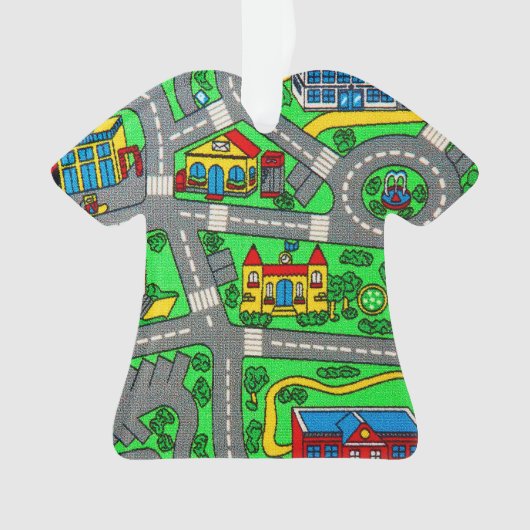 90年代の懐かしさ、トラックカーロードノスタルジア オーナメント (正面)