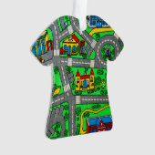 90年代の懐かしさ、トラックカーロードノスタルジア オーナメント (正面)