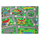 90年代の懐かしさ、トラックカーロードノスタルジック テーブルクロス (正面(横))