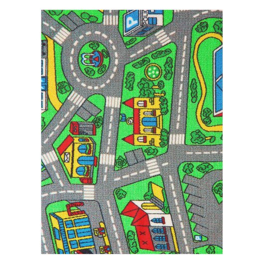 90年代の懐かしさ、トラックカーロードノスタルジック テーブルクロス (正面)