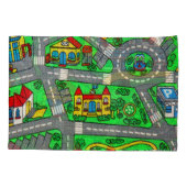 90年代の懐かしさ、トラックカーロードノスタルジック 枕カバー (裏面)