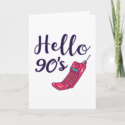 90年代の携帯電話 カード (正面)