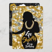 90年代の旧学校ヒップホップ誕生日写真 サンキューカード (正面/裏面)