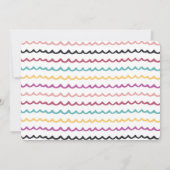 90年代の最高にクールなポータブルプレーヤーの音楽テーマの誕生日 招待状 (裏面)