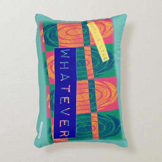 90年代の皮肉なおもしろいのような匂いがする アクセントクッション (正面(垂直))