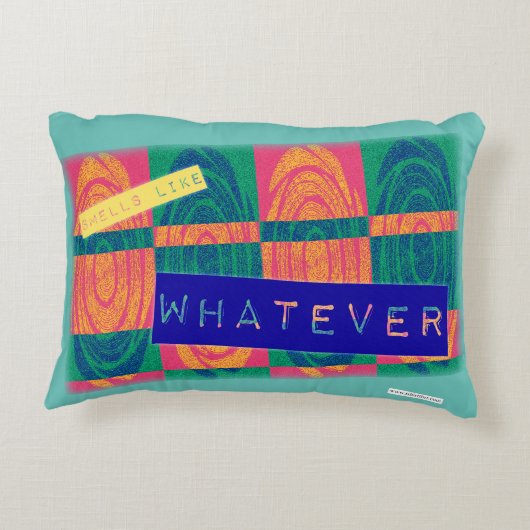 90年代の皮肉なおもしろいのような匂いがする アクセントクッション (裏面)