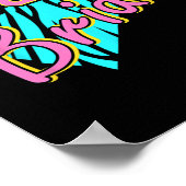 90年代の花嫁の仲間 レトロなバチェロレッテパーティー ポスター (角)