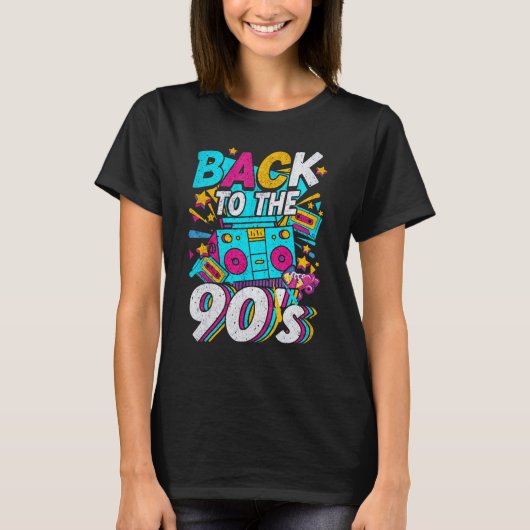 90年代の衣装パーティーとテーマパーティの男性へ衣装 Tシャツ (正面)