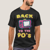 90年代の衣装90年代のレトロチューブテレビに戻る Tシャツ (正面)