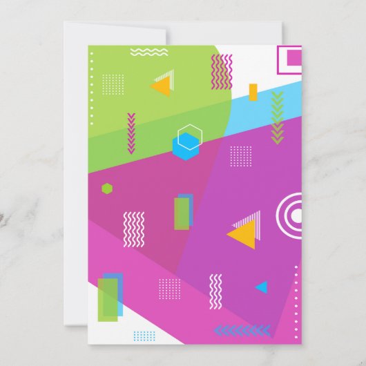 90年代の誕生日パーティー招待レトロ30歳の誕生日 招待状 (裏面)