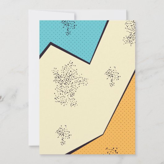 90年代の誕生日招待状に戻る 招待状 (裏面)