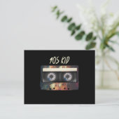 90年代の雰囲気満載のミックステープカセット 90年代生まれの誕生日 ポストカード (スタンド正面)