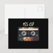 90年代の雰囲気満載のミックステープカセット 90年代生まれの誕生日 ポストカード (正面/裏面)