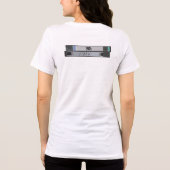 90年代の雰囲気 - レトロVHSの懐かしさデザイン トライブレンドTシャツ (裏面)