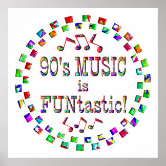 90年代の音楽はFUNtastic ポスター
