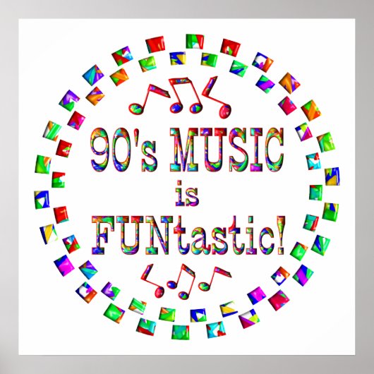 90年代の音楽はFUNtastic ポスター (正面)