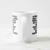 90年代の音楽ジャンルのジャンボコーヒーカップを掘る ジャンボコーヒーマグカップ (裏面)