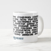 90年代の音楽ジャンルのジャンボコーヒーカップを掘る ジャンボコーヒーマグカップ (正面右)