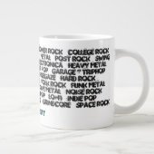 90年代の音楽ジャンルのジャンボコーヒーカップを掘る ジャンボコーヒーマグカップ (右)