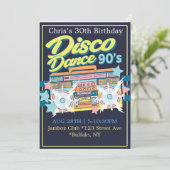 90年代の音楽バースデーパーティー 招待状 (スタンド正面)