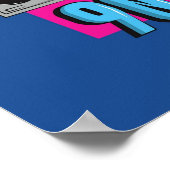 90年代の音楽ブーム ポスター (角)