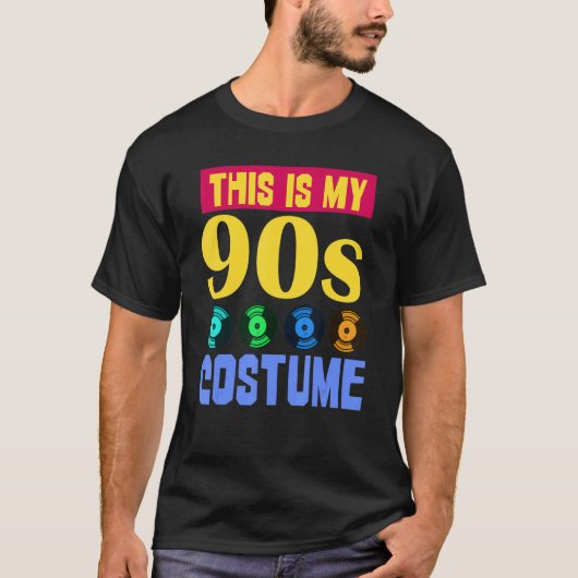 90年代の音楽1990年代のパーティーこれは私の90年代のコスチューム9 Tシャツ (正面)