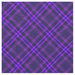 90年代の鮮やか格子模様抽象芸術紫グランジ色 ファブリック