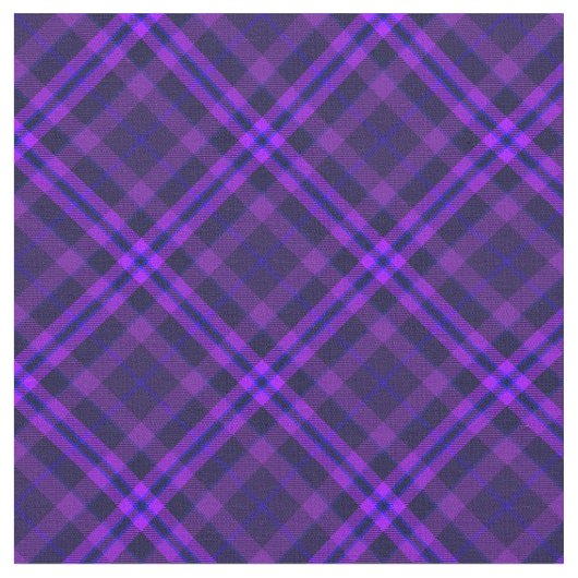 90年代の鮮やか格子模様抽象芸術紫グランジ色 ファブリック (クローズアップ)
