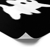 90年代の90年代の怖い雄猫が星空で怖い ポスター (角)