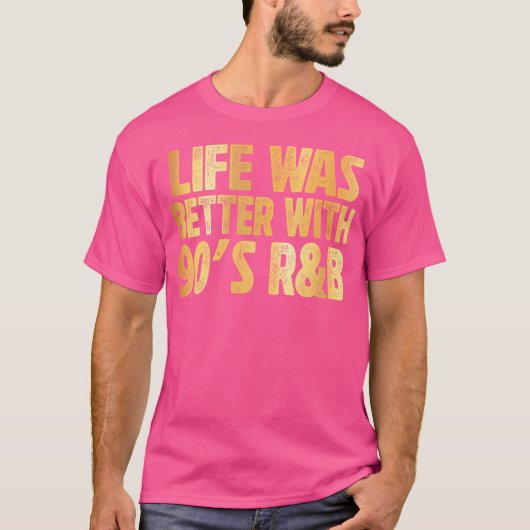 90年代のRb音楽男性へ女子ガールRnb愛人リズム Tシャツ (正面)